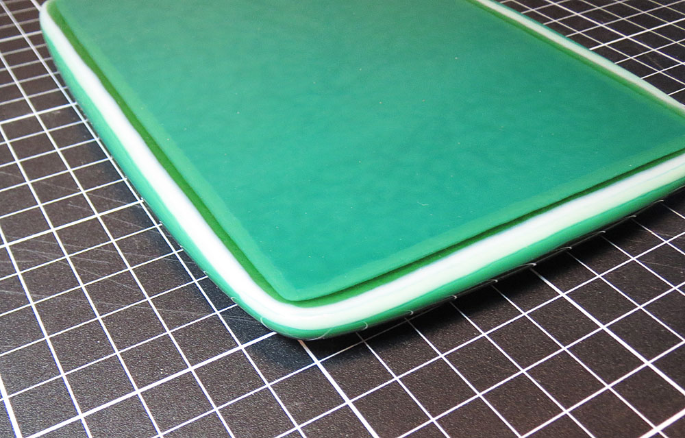 Green Fused Glass Puddle