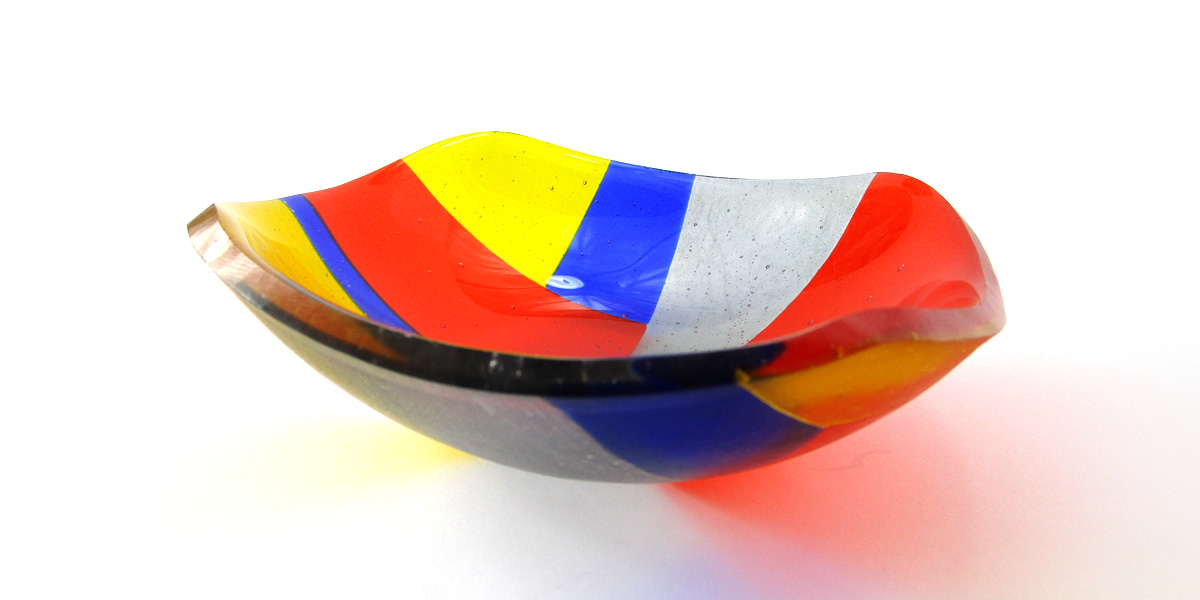 Fused Glass Chinese Bowl